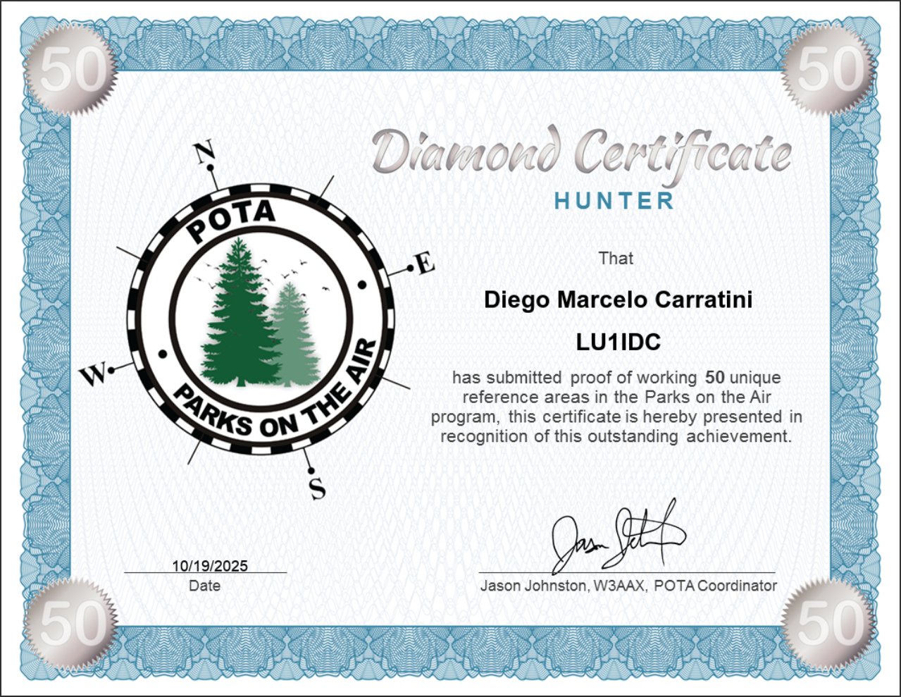 20251019 POTA Diamond Hunter