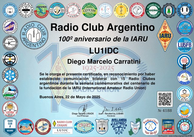 20250522 RCA 100 ANIV IARU