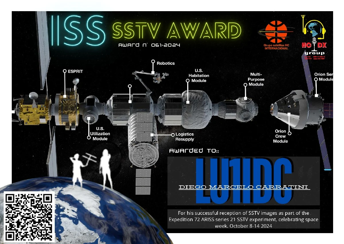 ISS SSTV AWARD HCD GROUP EXP 72