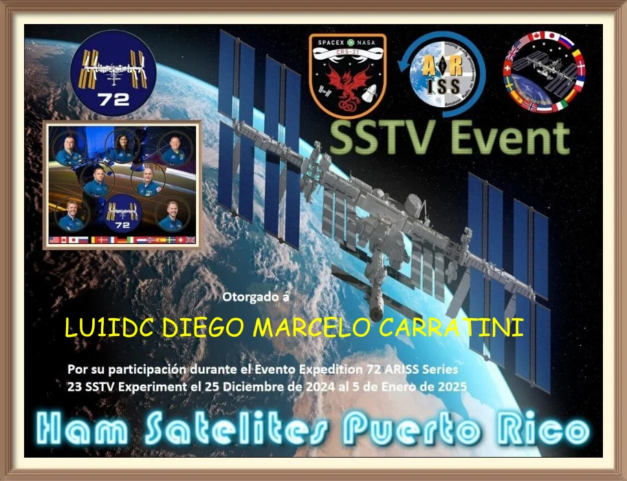 HAM SATELITES PUERTO RICO ISS SSTV