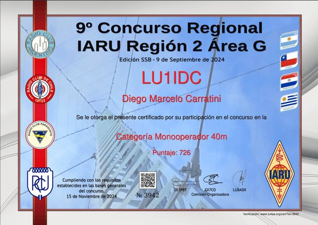 2024 CONCURSO REGIONAL IARU2G SSB
