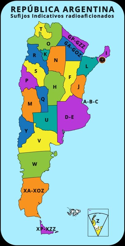 Mapa de la República Argentina